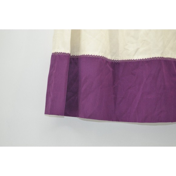 Mint Jodi Arnold silk skirt Color Black Deep Purple Anthropologie Silk Li Size 8 - Picture 9 of 13
